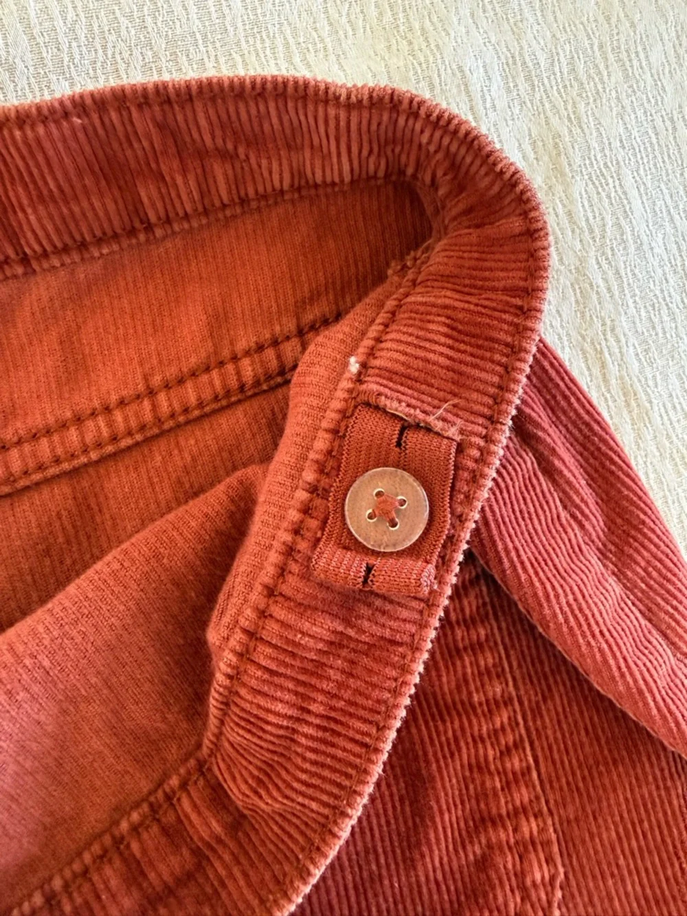 Corduroy Mini Skirt Button Front Rust Girls 14 / Womens XS The Childrens‎ Place